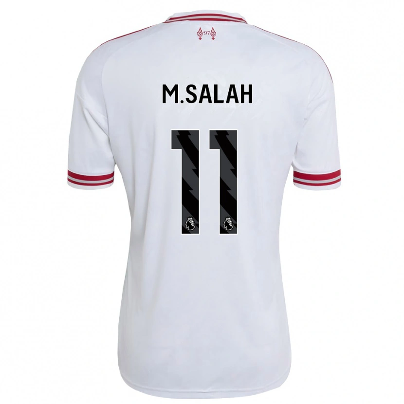 Danxen Hombre Camiseta Mohamed Salah #11 Rojo Blanco 2ª Equipación 2026/27 La Camisa