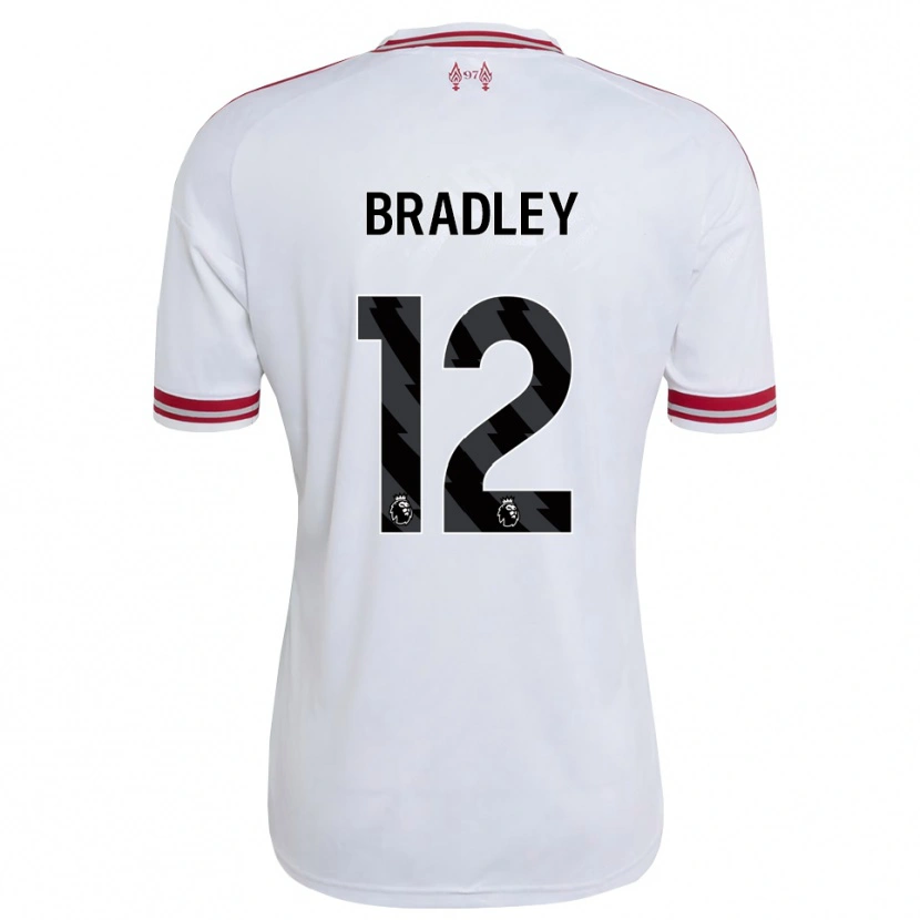 Danxen Hombre Camiseta Conor Bradley #12 Rojo Blanco 2ª Equipación 2026/27 La Camisa