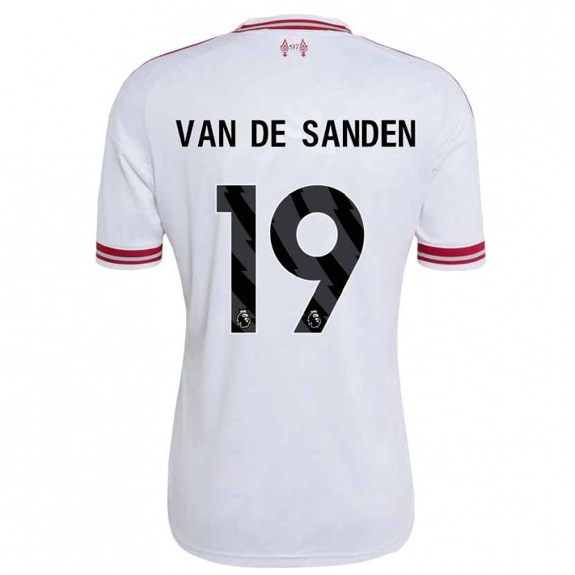 Danxen Hombre Camiseta Shanice Van De Sanden #19 Rojo Blanco 2ª Equipación 2026/27 La Camisa