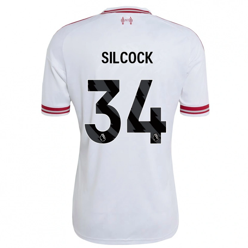 Danxen Hombre Camiseta Hannah Silcock #34 Rojo Blanco 2ª Equipación 2026/27 La Camisa