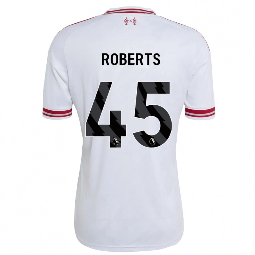 Danxen Hombre Camiseta Iwan Roberts #45 Rojo Blanco 2ª Equipación 2026/27 La Camisa