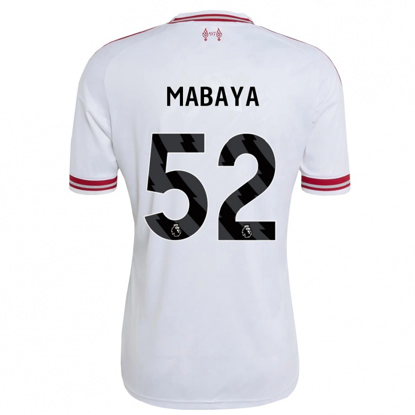 Danxen Hombre Camiseta Isaac Mabaya #52 Rojo Blanco 2ª Equipación 2026/27 La Camisa