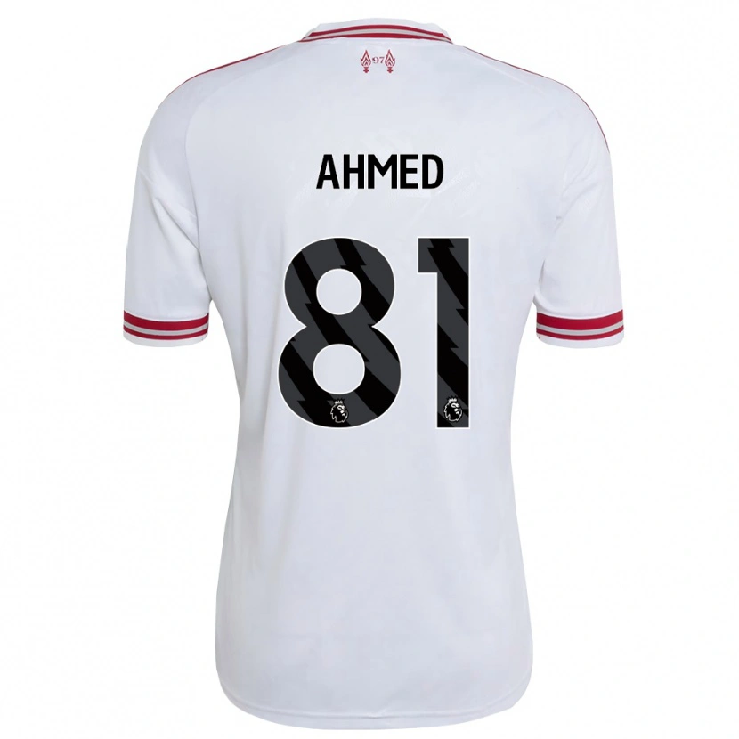 Danxen Hombre Camiseta Karim Ahmed #81 Rojo Blanco 2ª Equipación 2026/27 La Camisa