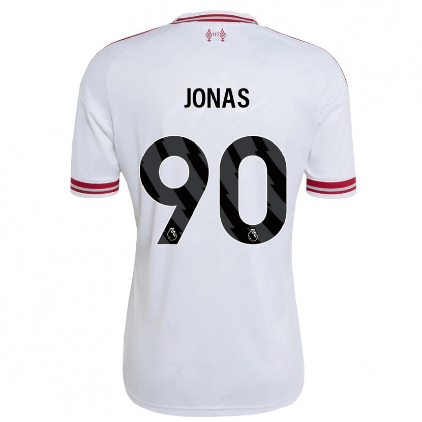Danxen Hombre Camiseta Lee Jonas #90 Rojo Blanco 2ª Equipación 2026/27 La Camisa