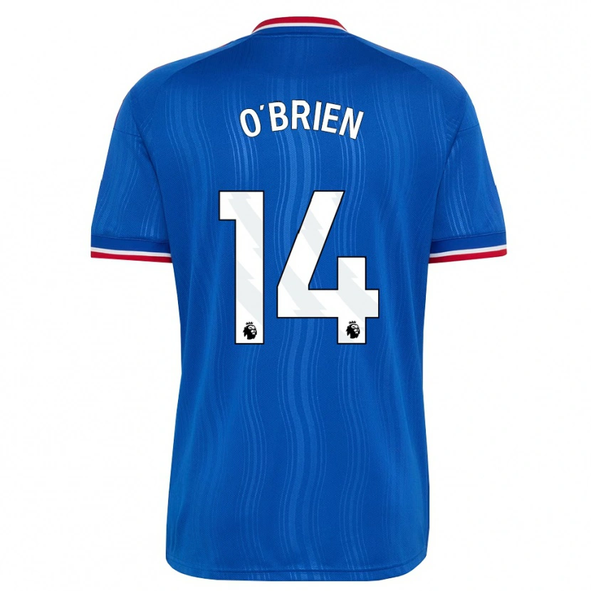 Danxen Hombre Camiseta Sam O'brien #14 Azul Blanco Rojo 2ª Equipación 2026/27 La Camisa