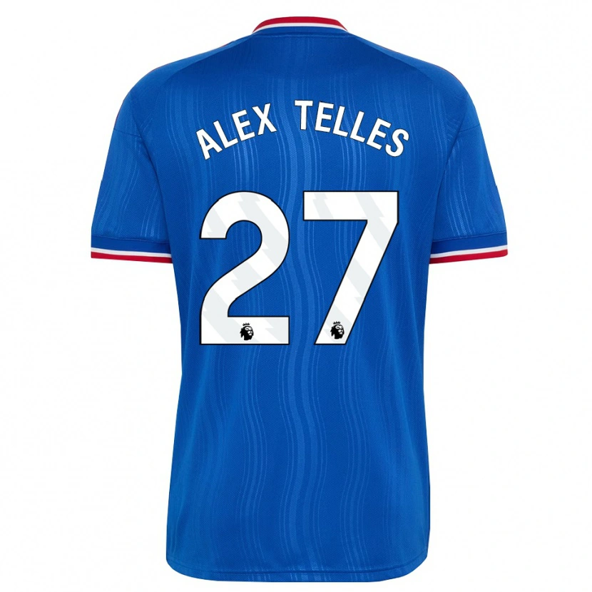 Danxen Hombre Camiseta Alex Nicolao Telles #27 Azul Blanco Rojo 2ª Equipación 2026/27 La Camisa