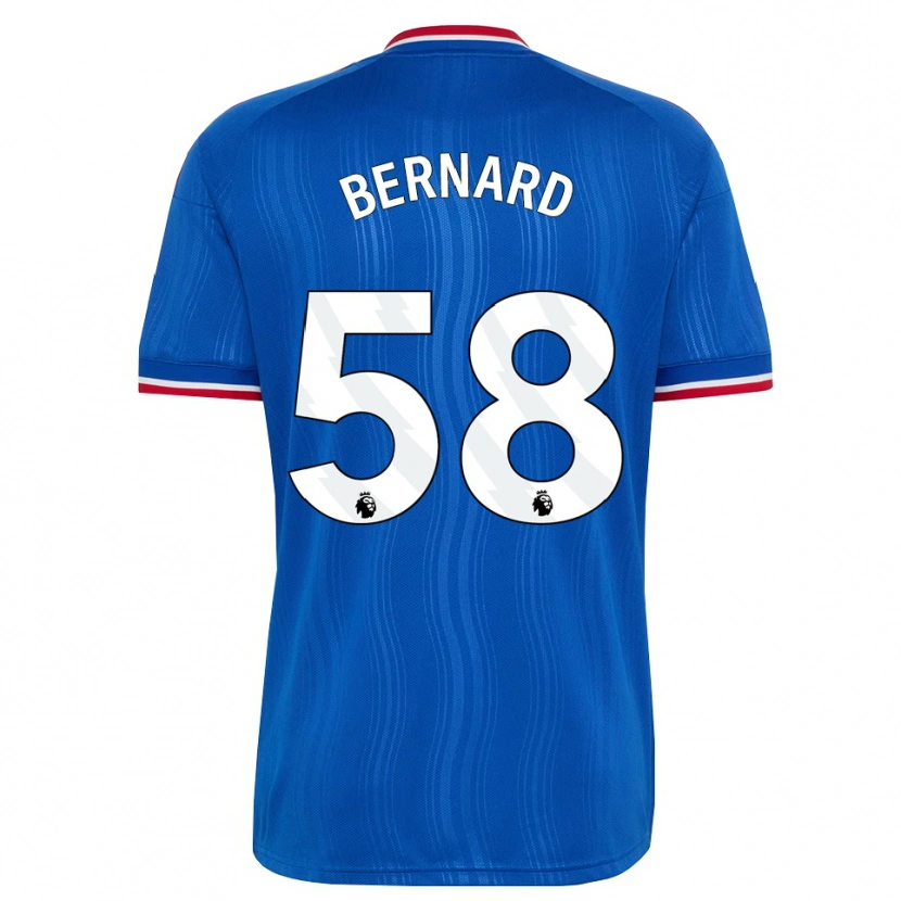 Danxen Hombre Camiseta Bernard #58 Azul Blanco Rojo 2ª Equipación 2026/27 La Camisa