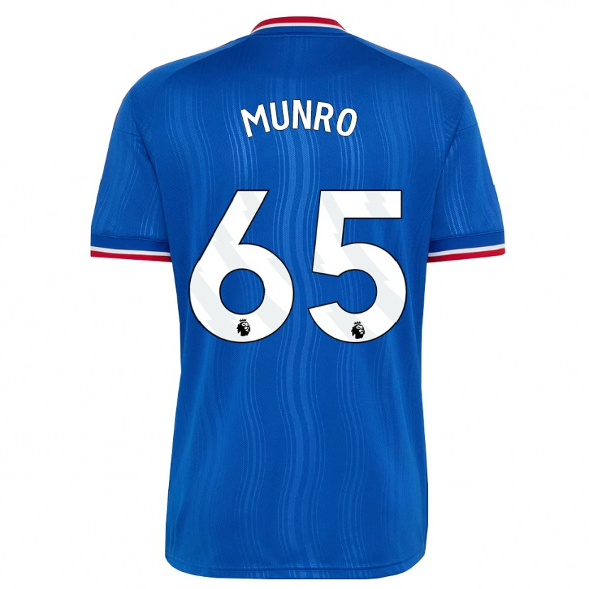 Danxen Hombre Camiseta Reece Munro #65 Azul Blanco Rojo 2ª Equipación 2026/27 La Camisa