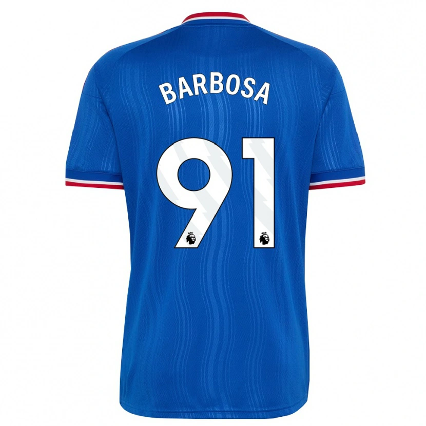 Danxen Hombre Camiseta Neithan Barbosa #91 Azul Blanco Rojo 2ª Equipación 2026/27 La Camisa