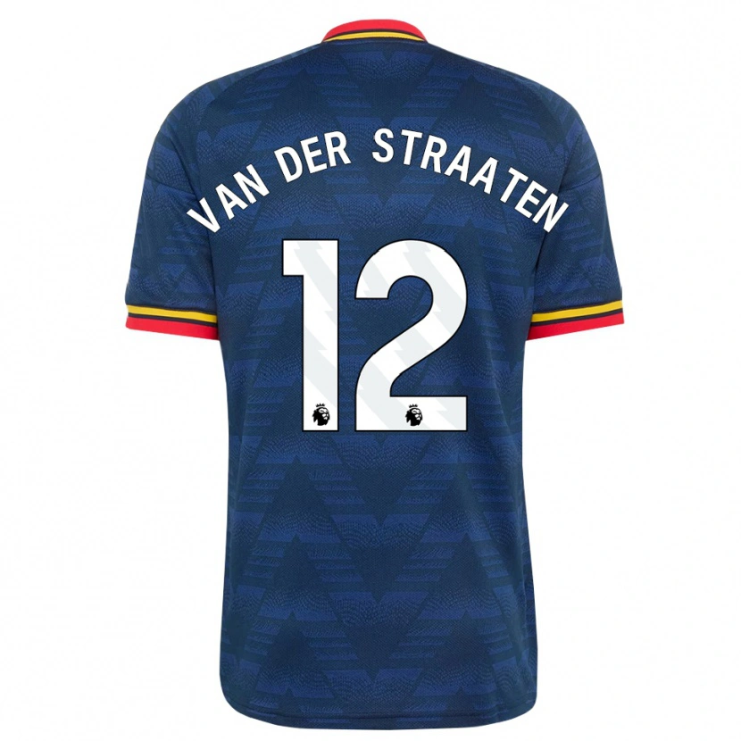 Danxen Hombre Camiseta Zachary Van Der Straaten #12 Azulmedianoche Amarillo Rojo 2ª Equipación 2026/27 La Camisa
