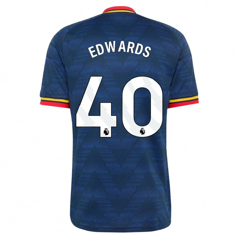 Danxen Hombre Camiseta Khayon Edwards #40 Azulmedianoche Amarillo Rojo 2ª Equipación 2026/27 La Camisa