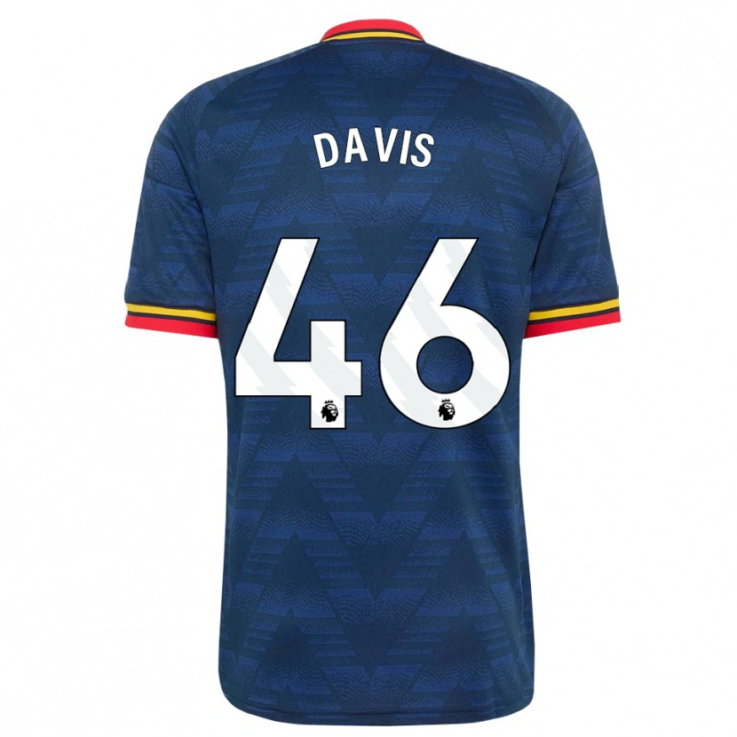 Danxen Hombre Camiseta Timi Davis #46 Azulmedianoche Amarillo Rojo 2ª Equipación 2026/27 La Camisa