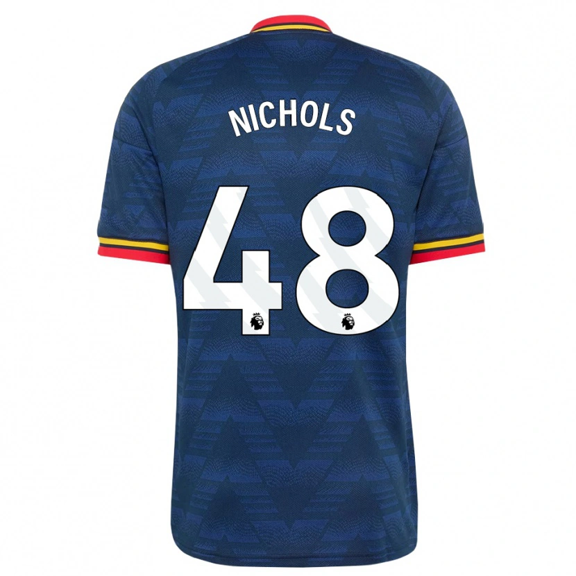 Danxen Hombre Camiseta Josh Nichols #48 Azulmedianoche Amarillo Rojo 2ª Equipación 2026/27 La Camisa