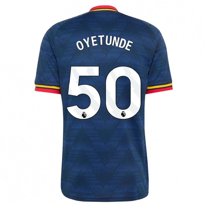 Danxen Hombre Camiseta Daniel Oyetunde #50 Azulmedianoche Amarillo Rojo 2ª Equipación 2026/27 La Camisa