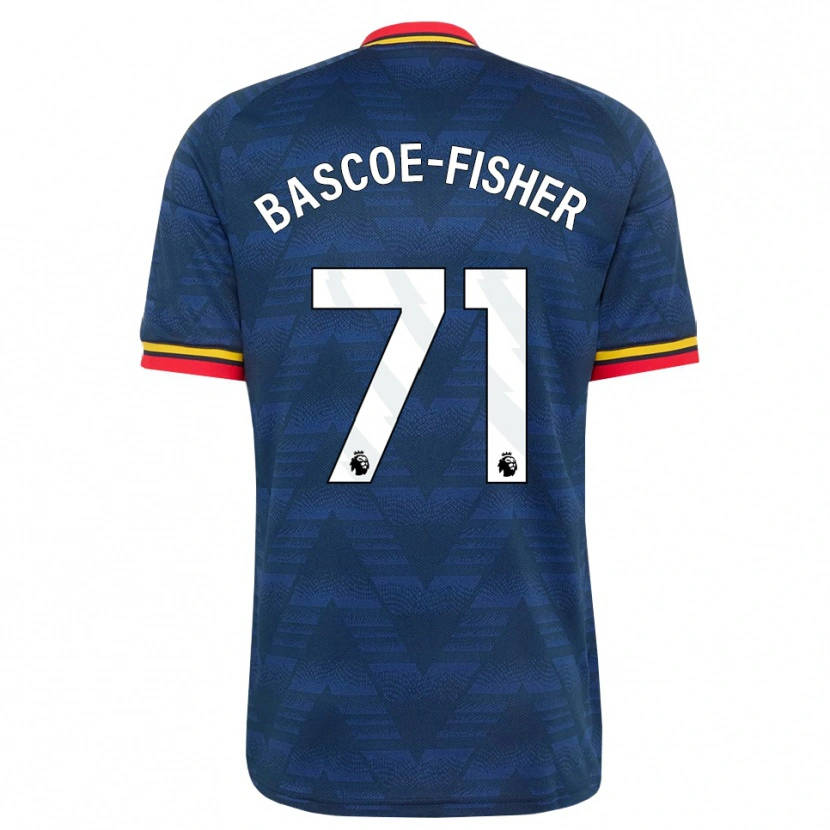 Danxen Hombre Camiseta Jakai Bascoe-Fisher #71 Azulmedianoche Amarillo Rojo 2ª Equipación 2026/27 La Camisa