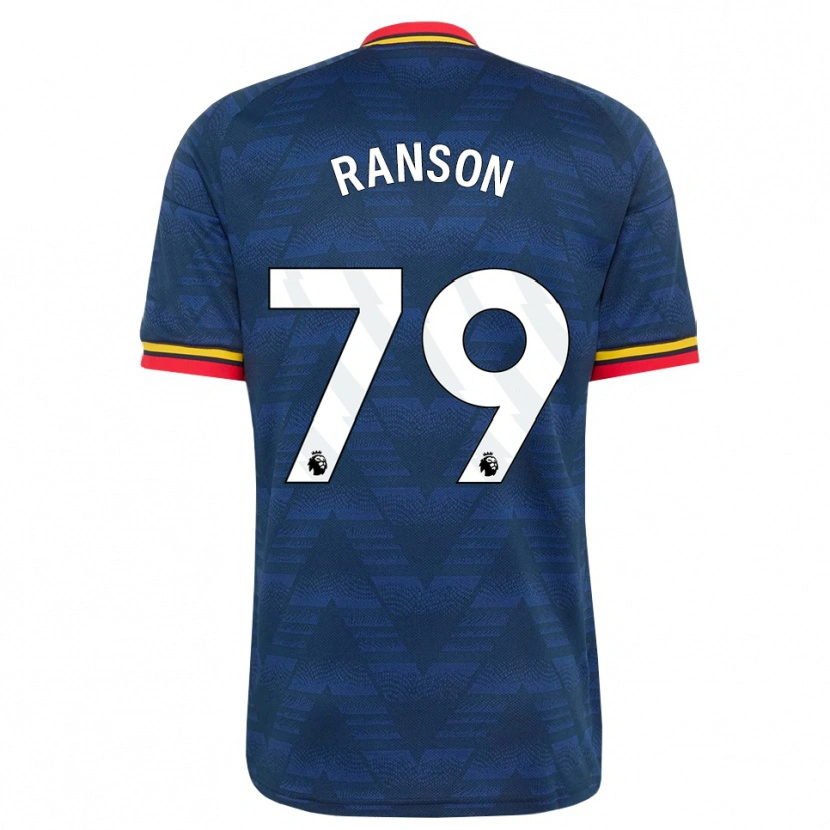 Danxen Hombre Camiseta Khari Ranson #79 Azulmedianoche Amarillo Rojo 2ª Equipación 2026/27 La Camisa