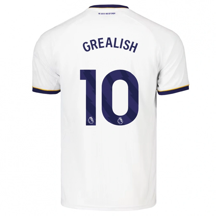 Danxen Hombre Camiseta Jack Grealish #10 Azulmedianoche Blanco Amarillo 2ª Equipación 2026/27 La Camisa