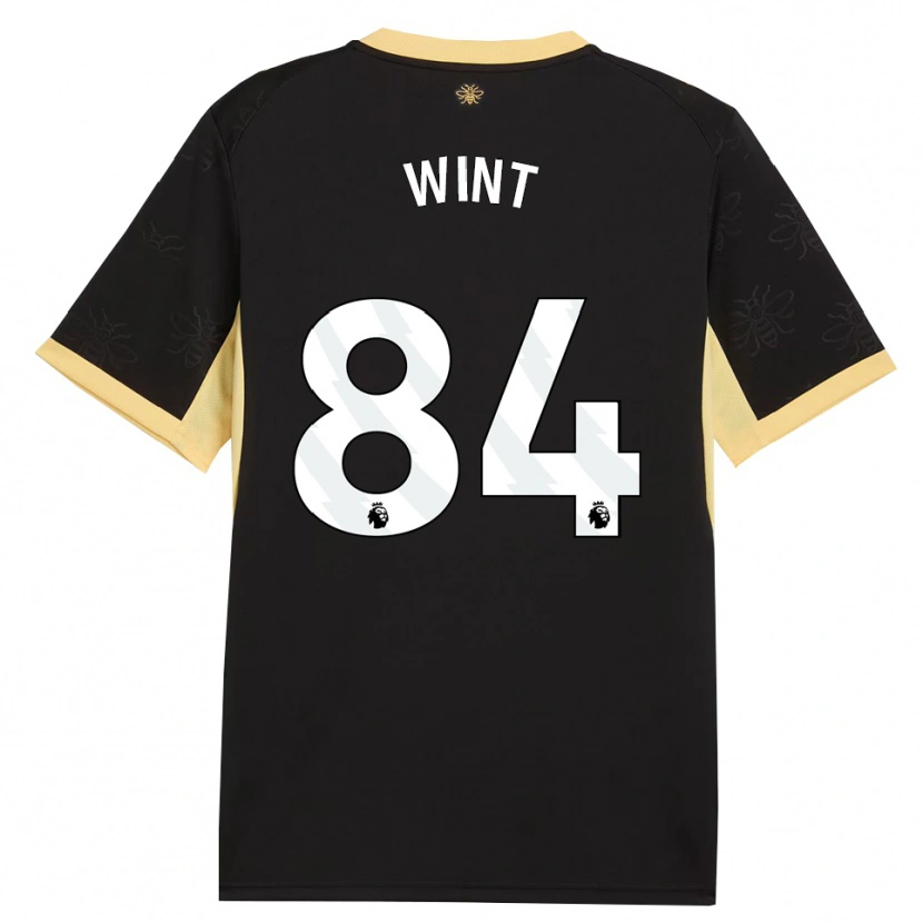 Danxen Hombre Camiseta Jack Wint #84 Negro Amarillo 2ª Equipación 2026/27 La Camisa