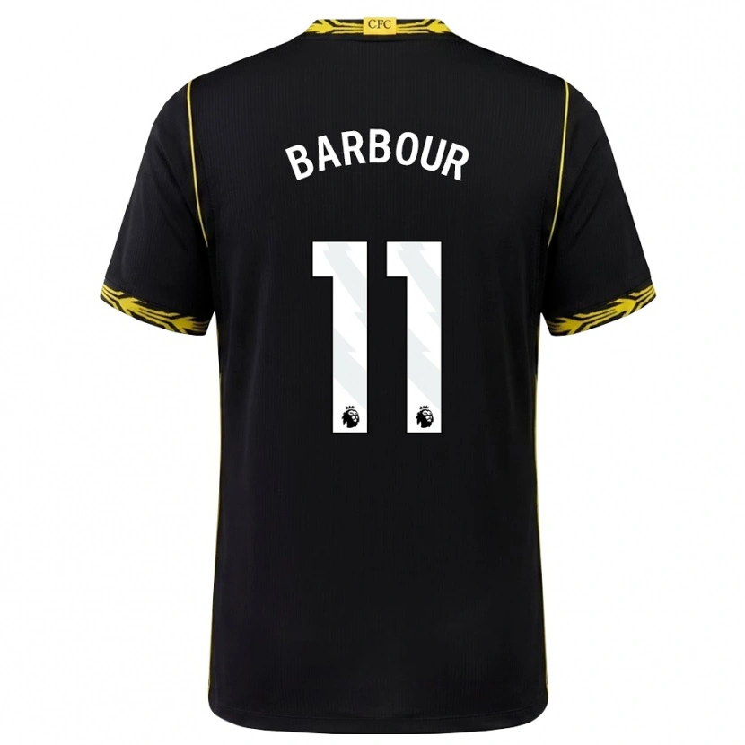 Danxen Hombre Camiseta Kobe Barbour #11 Negro Amarillo 2ª Equipación 2026/27 La Camisa