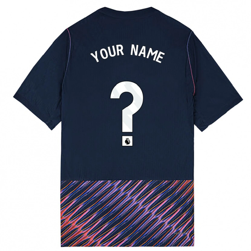 Danxen Hombre Camiseta Su Nombre #0 Azulreal Blanco 2ª Equipación 2026/27 La Camisa