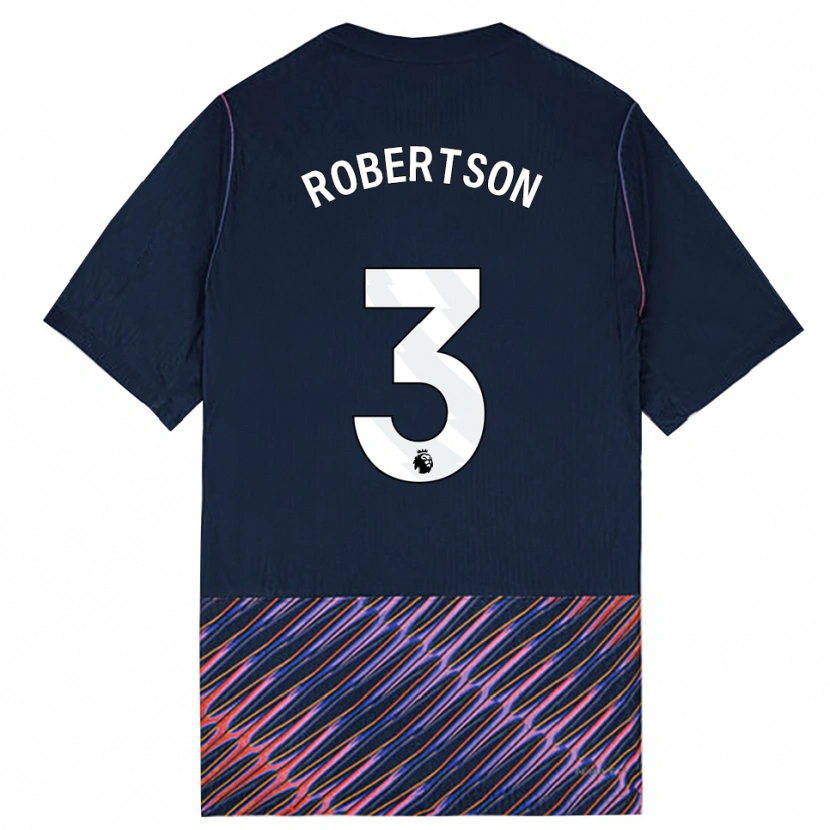 Danxen Hombre Camiseta Andrew Robertson #3 Azulreal Blanco 2ª Equipación 2026/27 La Camisa