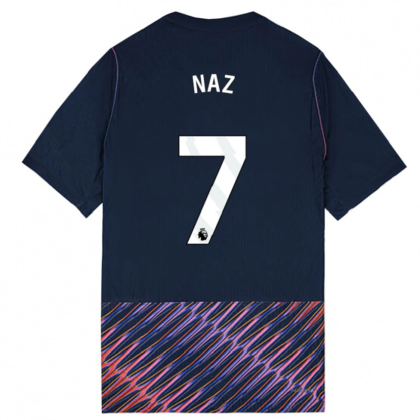 Danxen Hombre Camiseta Jessica Naz #7 Azulreal Blanco 2ª Equipación 2026/27 La Camisa