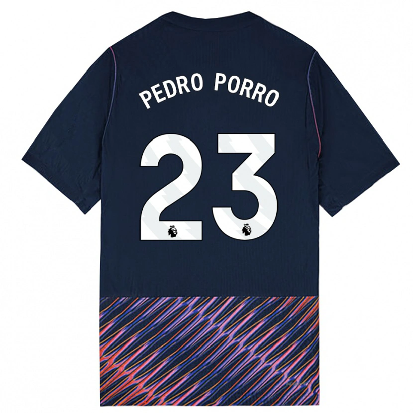 Danxen Hombre Camiseta Pedro Porro #23 Azulreal Blanco 2ª Equipación 2026/27 La Camisa
