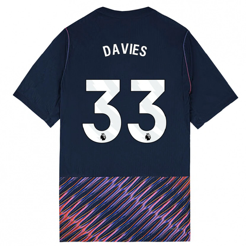 Danxen Hombre Camiseta Ben Davies #33 Azulreal Blanco 2ª Equipación 2026/27 La Camisa