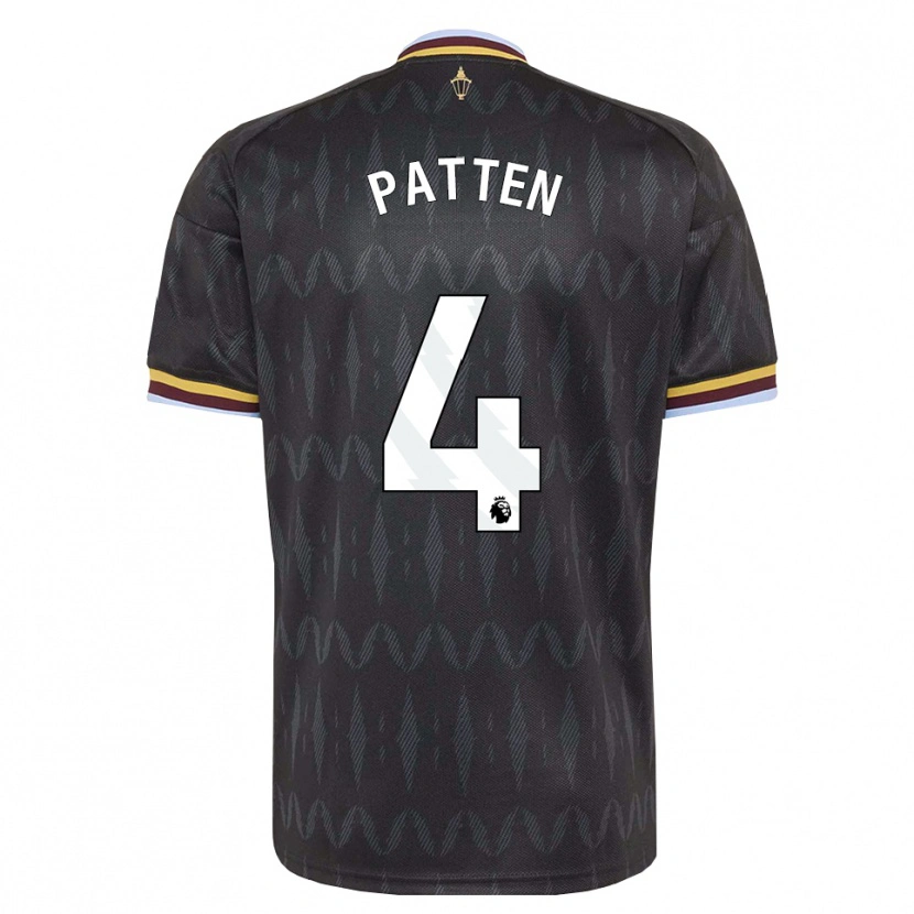Danxen Hombre Camiseta Anna Patten #4 Azulaciano Negro Amarillo 2ª Equipación 2026/27 La Camisa