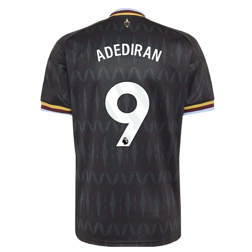 Danxen Hombre Camiseta Daniel Adediran #9 Azulaciano Negro Amarillo 2ª Equipación 2026/27 La Camisa