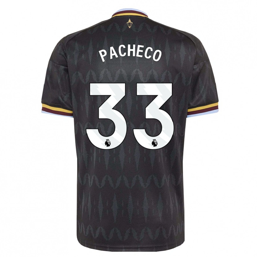 Danxen Hombre Camiseta Maz Pacheco #33 Azulaciano Negro Amarillo 2ª Equipación 2026/27 La Camisa