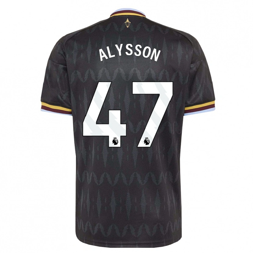 Danxen Hombre Camiseta Alysson Edward Franco Da Rocha #47 Azulaciano Negro Amarillo 2ª Equipación 2026/27 La Camisa