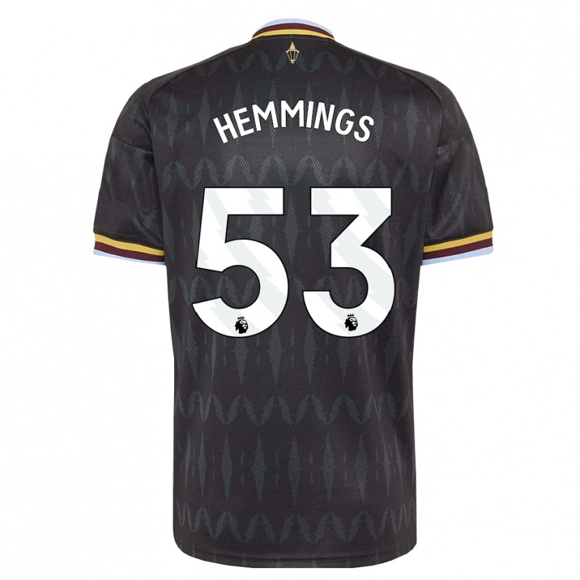 Danxen Hombre Camiseta George Hemmings #53 Azulaciano Negro Amarillo 2ª Equipación 2026/27 La Camisa