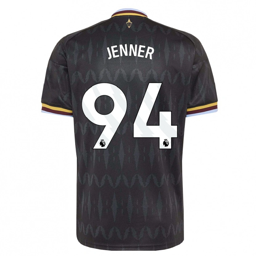 Danxen Hombre Camiseta Max Jenner #94 Azulaciano Negro Amarillo 2ª Equipación 2026/27 La Camisa
