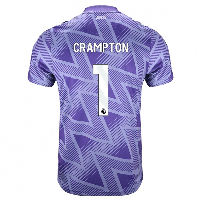 Danxen Hombre Camiseta Kai Crampton #1 Rojovioletapálido Blanco 2ª Equipación 2026/27 La Camisa