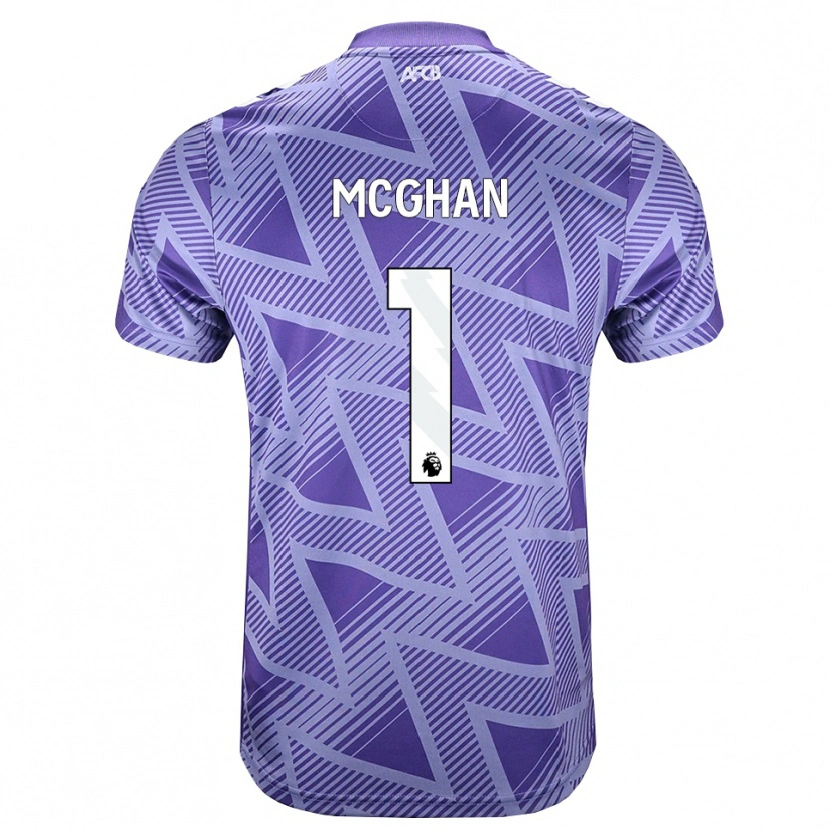 Danxen Hombre Camiseta Hayden Mcghan #1 Rojovioletapálido Blanco 2ª Equipación 2026/27 La Camisa