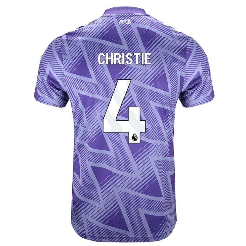 Danxen Hombre Camiseta Zac Christie #4 Rojovioletapálido Blanco 2ª Equipación 2026/27 La Camisa