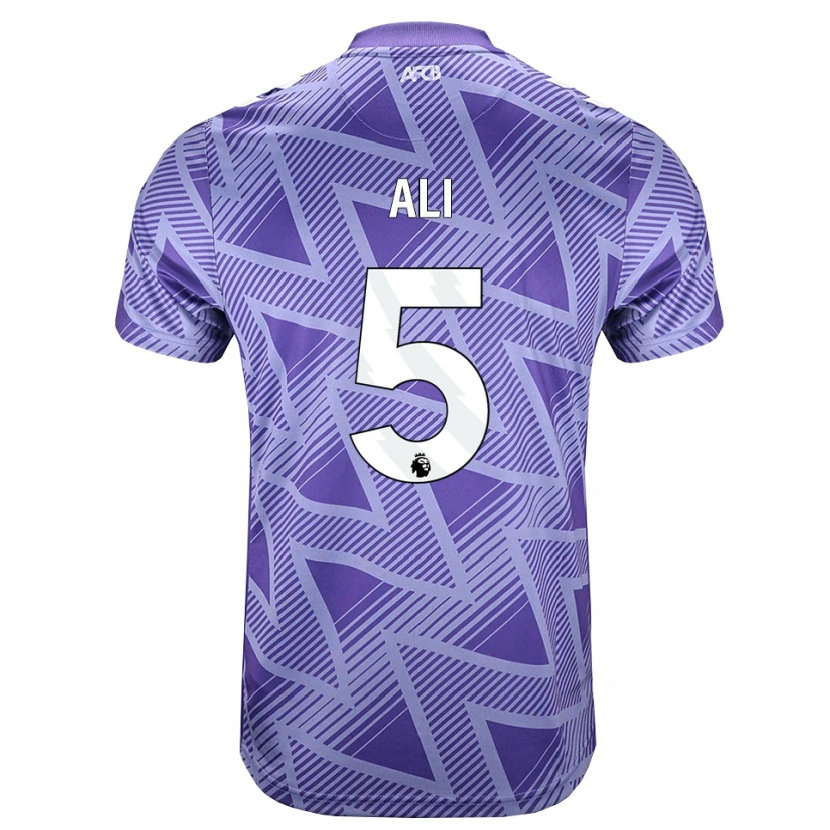 Danxen Hombre Camiseta Ameer Ali #5 Rojovioletapálido Blanco 2ª Equipación 2026/27 La Camisa