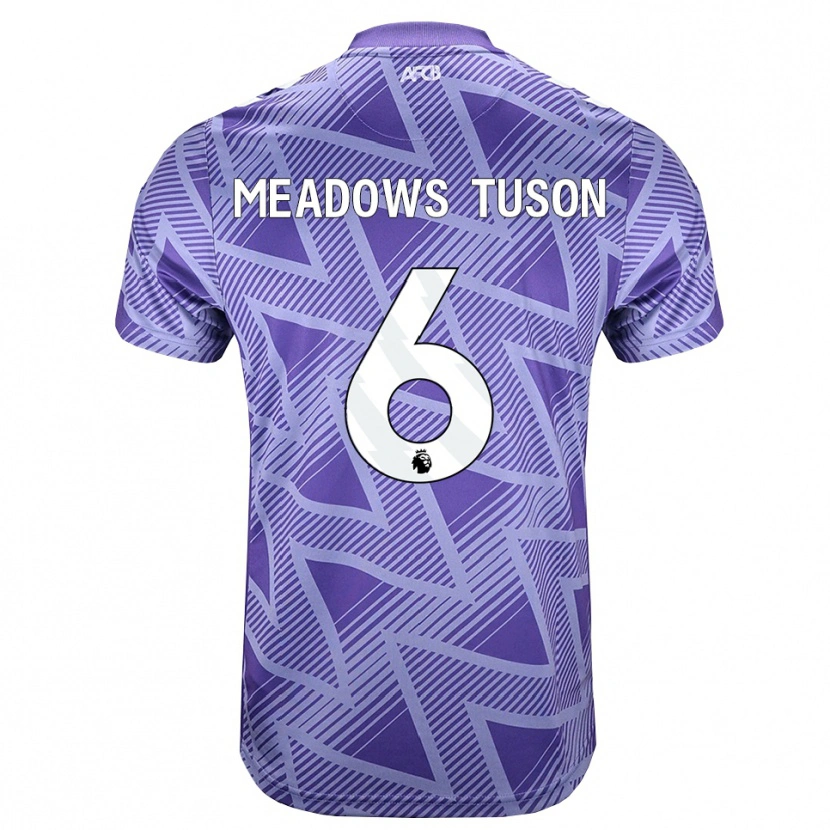 Danxen Hombre Camiseta Freya Meadows Tuson #6 Rojovioletapálido Blanco 2ª Equipación 2026/27 La Camisa
