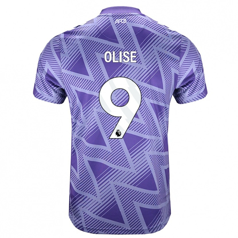 Danxen Hombre Camiseta Josh Hamilton-Olise #9 Rojovioletapálido Blanco 2ª Equipación 2026/27 La Camisa