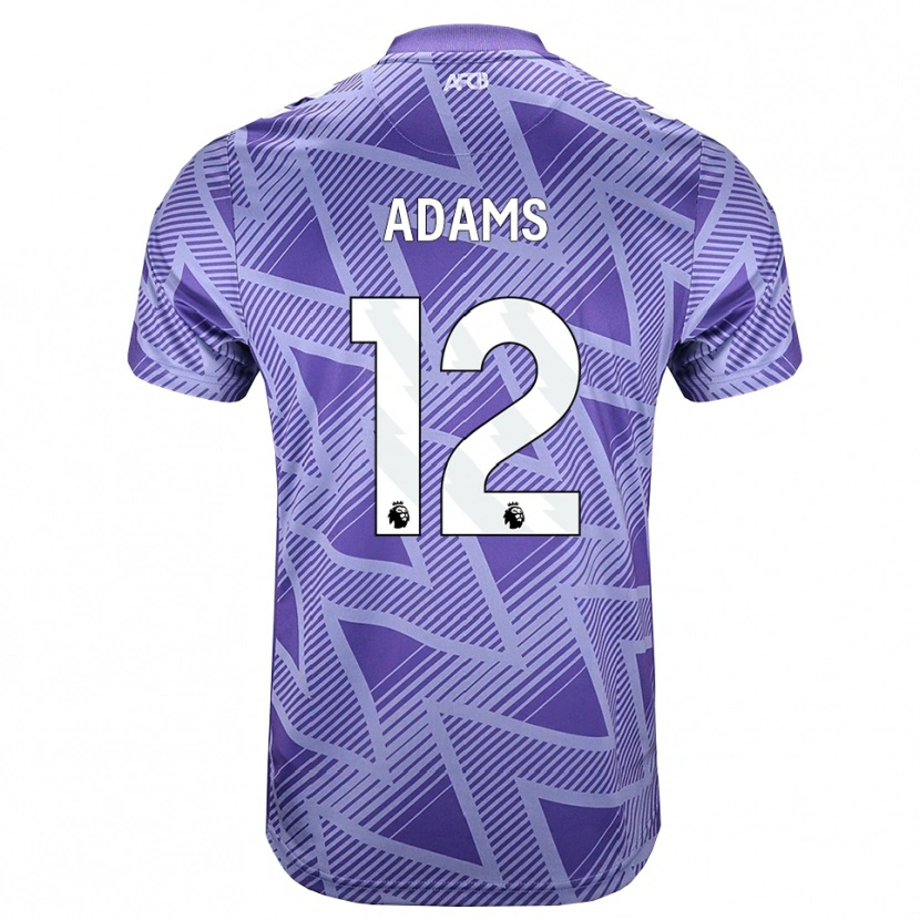 Danxen Hombre Camiseta Tyler Adams #12 Rojovioletapálido Blanco 2ª Equipación 2026/27 La Camisa