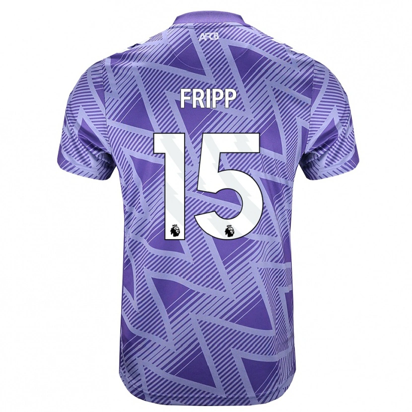 Danxen Hombre Camiseta Kelly Fripp #15 Rojovioletapálido Blanco 2ª Equipación 2026/27 La Camisa