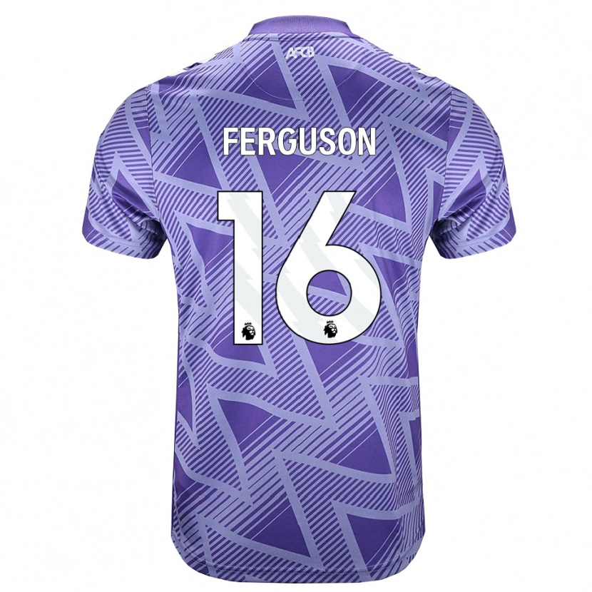 Danxen Hombre Camiseta Josh Ferguson #16 Rojovioletapálido Blanco 2ª Equipación 2026/27 La Camisa