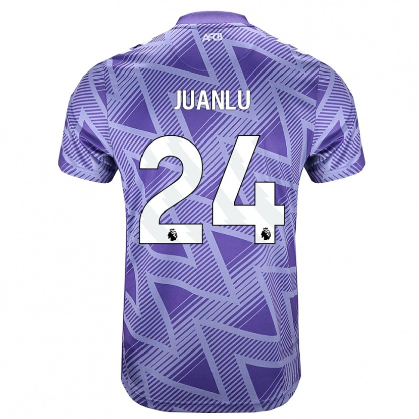 Danxen Hombre Camiseta Juanlu Sánchez #24 Rojovioletapálido Blanco 2ª Equipación 2026/27 La Camisa