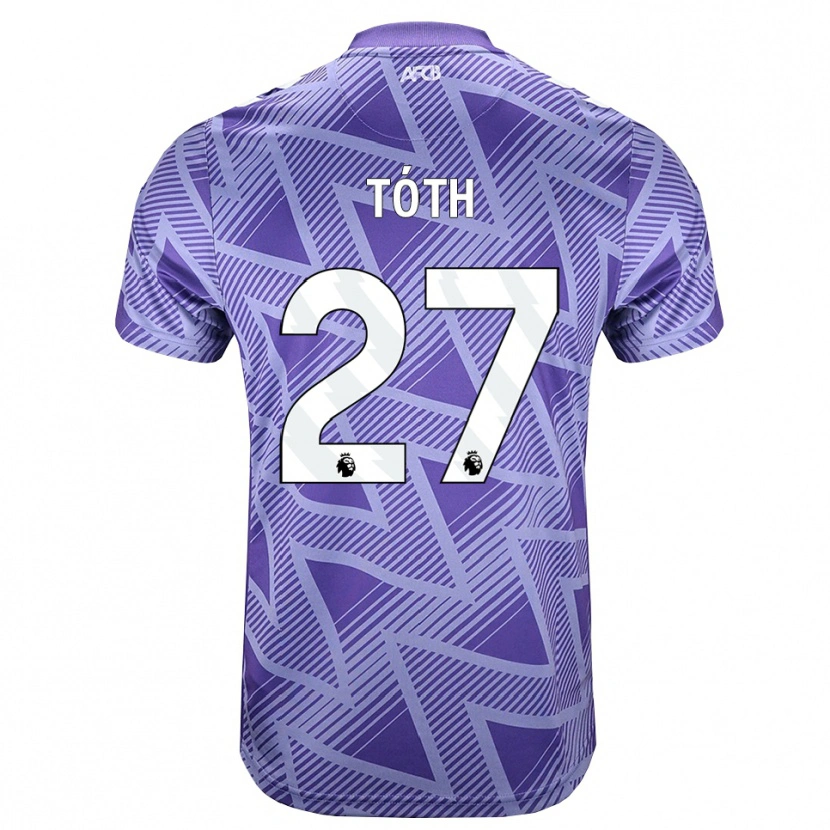 Danxen Hombre Camiseta Alex Tóth #27 Rojovioletapálido Blanco 2ª Equipación 2026/27 La Camisa