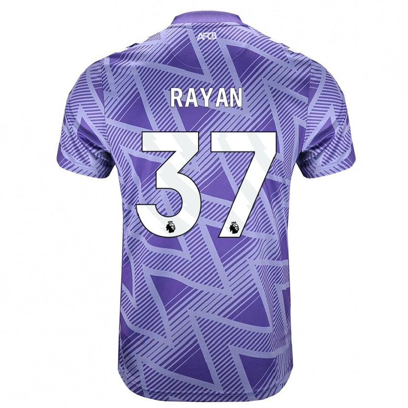 Danxen Hombre Camiseta Rayan Vitor Simplício Rocha #37 Rojovioletapálido Blanco 2ª Equipación 2026/27 La Camisa