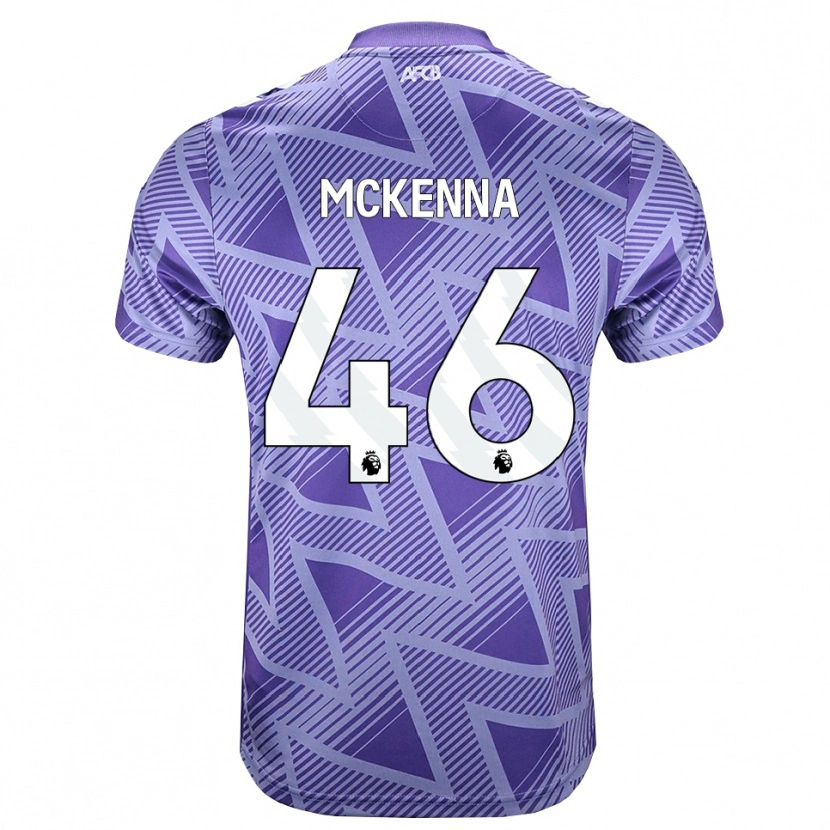 Danxen Hombre Camiseta Callan Mckenna #46 Rojovioletapálido Blanco 2ª Equipación 2026/27 La Camisa