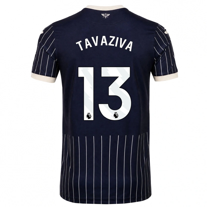 Danxen Hombre Camiseta Marley Tavaziva #13 Negro Blanco 2ª Equipación 2026/27 La Camisa