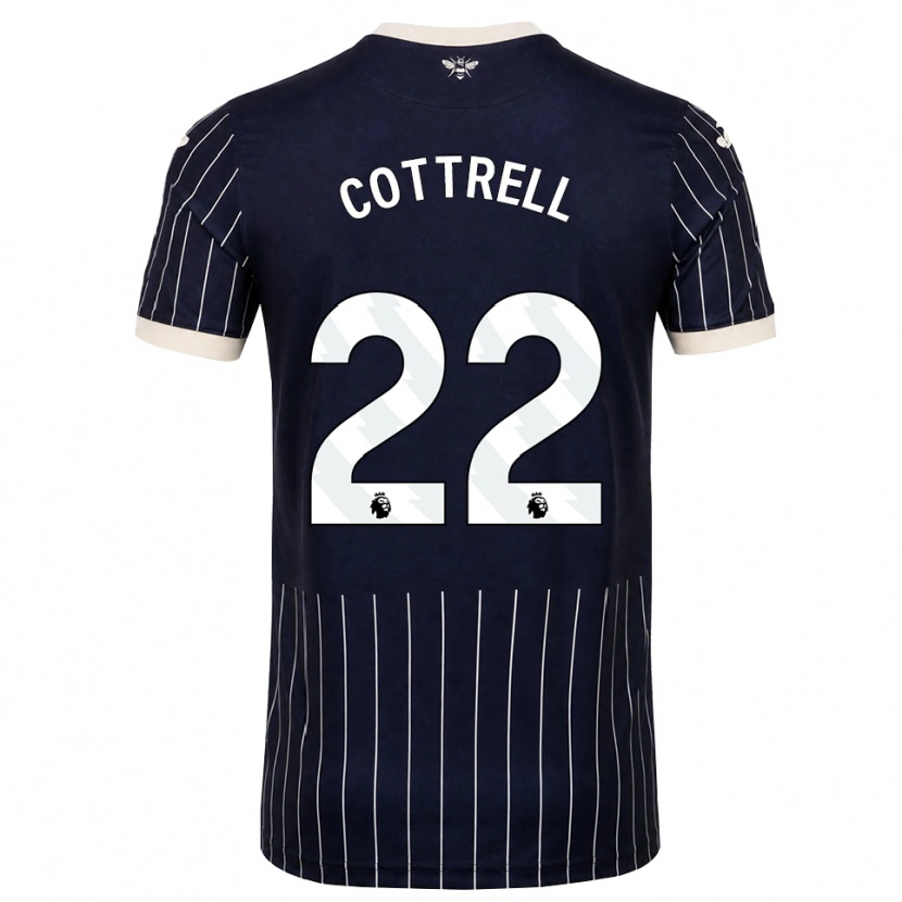 Danxen Hombre Camiseta Eleonora Cottrell #22 Negro Blanco 2ª Equipación 2026/27 La Camisa
