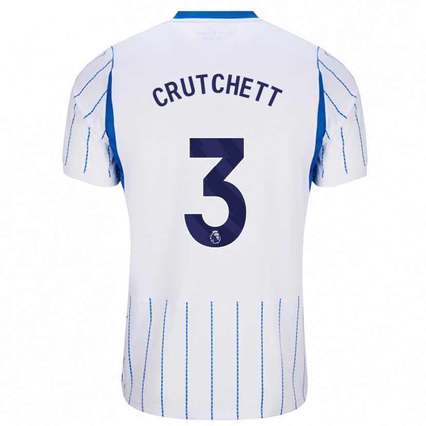 Danxen Hombre Camiseta Liam Crutchett #3 Azuldodger Blanco 2ª Equipación 2026/27 La Camisa